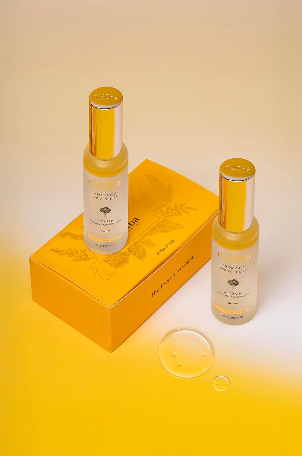 White Truffle Vegan Gift Set, 2 Bottles First Aromatic Spray Serum, Deep Hydration & Antioxidant Care, Vegan Facial Mist