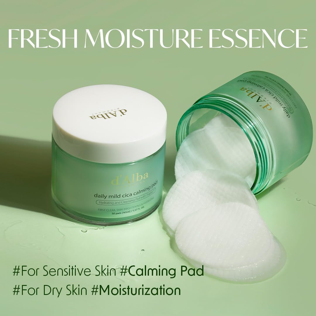 Daily Mild Cica Calming Pad, Calming and Soothing Pads, Gentle Exfoliation