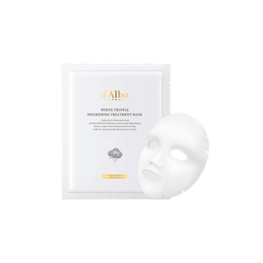 Italian White Truffle Nourishing Mask 5Pcs, Vegan Skincare, Nourishing Sheet Mask for Dry and Tired Skin, Deep Hydration, Korean Skin Care