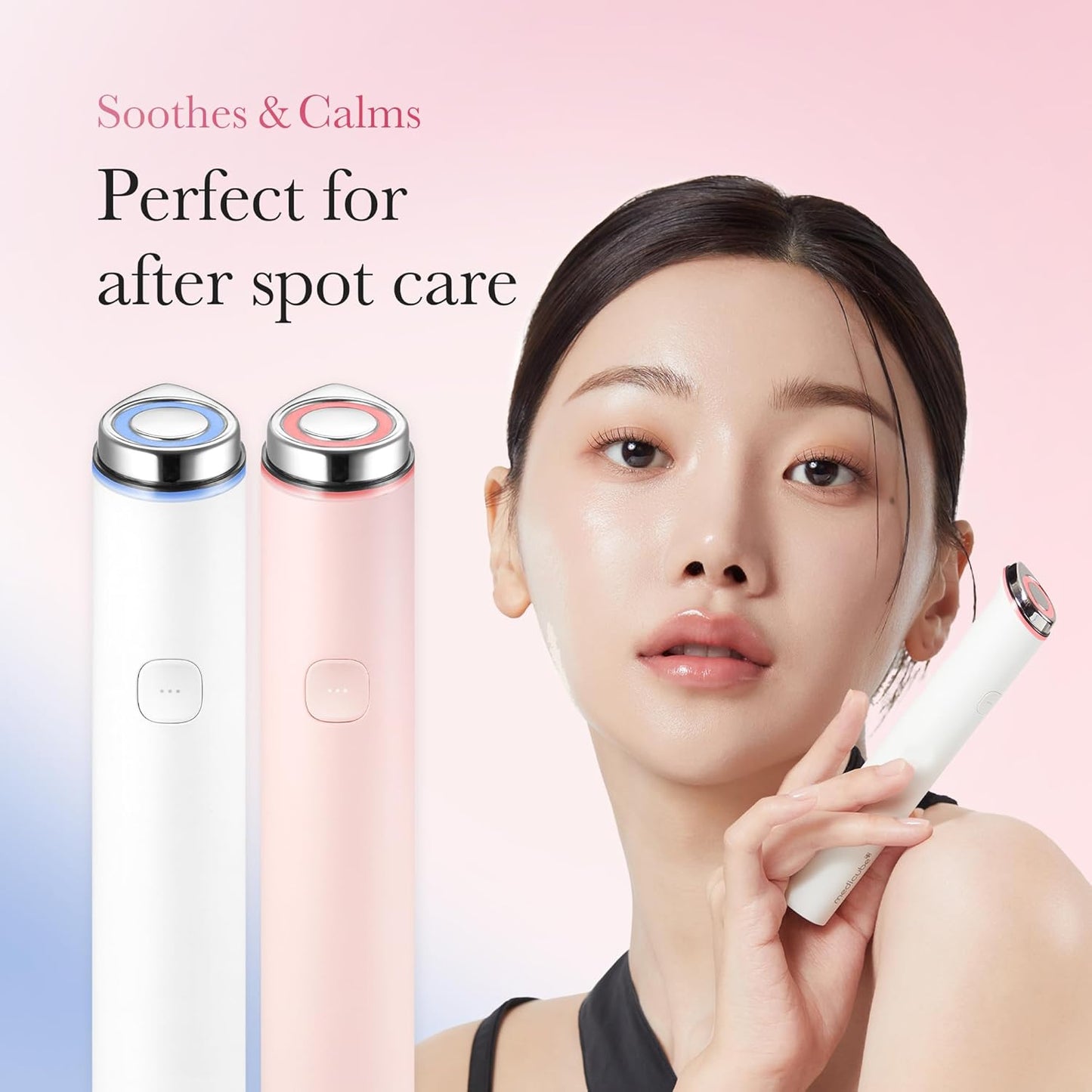 Mini Booster Pro Pink | Affordable At-Home Facial Skin Care Tool for Beginners - Portable Glow Booster for Glass Skin, Boosting Skin Care Absorption, Skin Care for Teens, Korean Skin Care