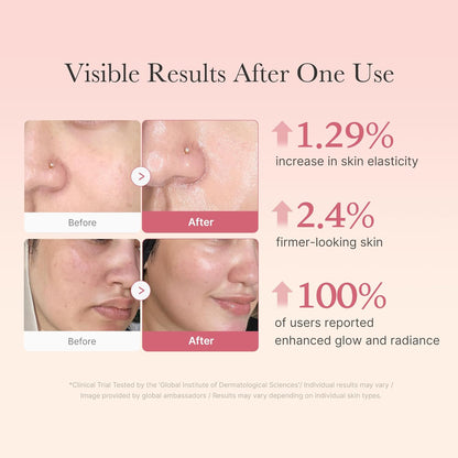 Booster Glow Duo for Poreless Radiance: Age-R Booster Pro (Black) and Collagen Jelly Cream 50Ml