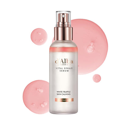 Italian White Truffle Vital Spray Serum, Vegan Skin Care, Calming and Hydrating Facial Mist for Red and Sensitive Skin, Glow Serum, Surfactant Free, All in One, Korean Skin Care