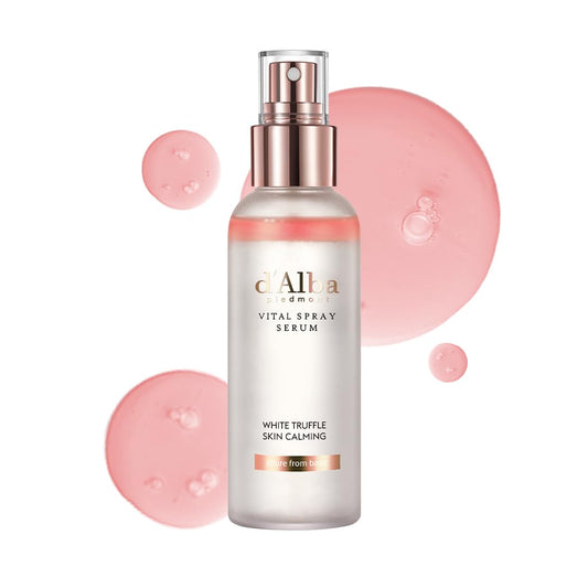 Italian White Truffle Vital Spray Serum, Vegan Skin Care, Calming and Hydrating Facial Mist for Red and Sensitive Skin, Glow Serum, Surfactant Free, All in One, Korean Skin Care