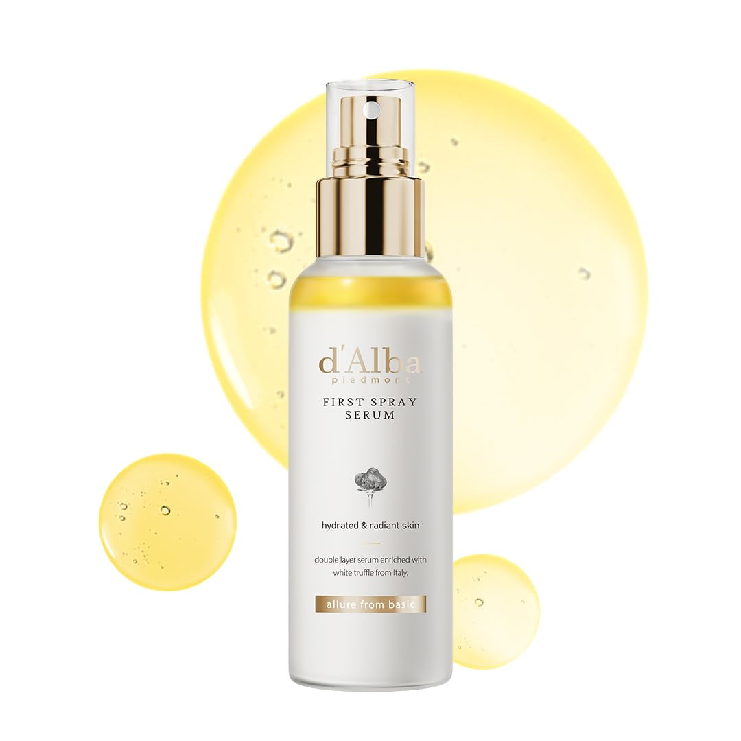 Italian White Truffle First Spray Serum, Vegan Skin Care, Hydrating Face Moisturizer, Glow Serum for Radiant Skin, Non Comedogenic, All in One Mist (1.69 Fl Oz.)