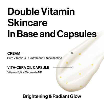 Italian White Truffle Oil Capsule Cream, Glass Skin with Vita-Cera Oil Capsules, Deep Hydration Face Moisturizer (1.94 Oz.)