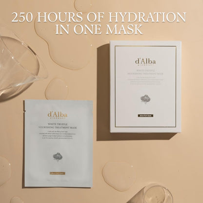 Italian White Truffle Nourishing Mask 5Pcs, Vegan Skincare, Nourishing Sheet Mask for Dry and Tired Skin, Deep Hydration, Korean Skin Care