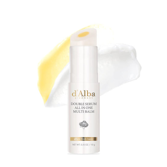 Italian White Truffle Double Serum All-In-One Multi Balm, Vegan Skincare with Vitamin C and Vegan Collagen, 3-In-1 anti Wrinkle, Eye Treatment, Dark Spot Remover