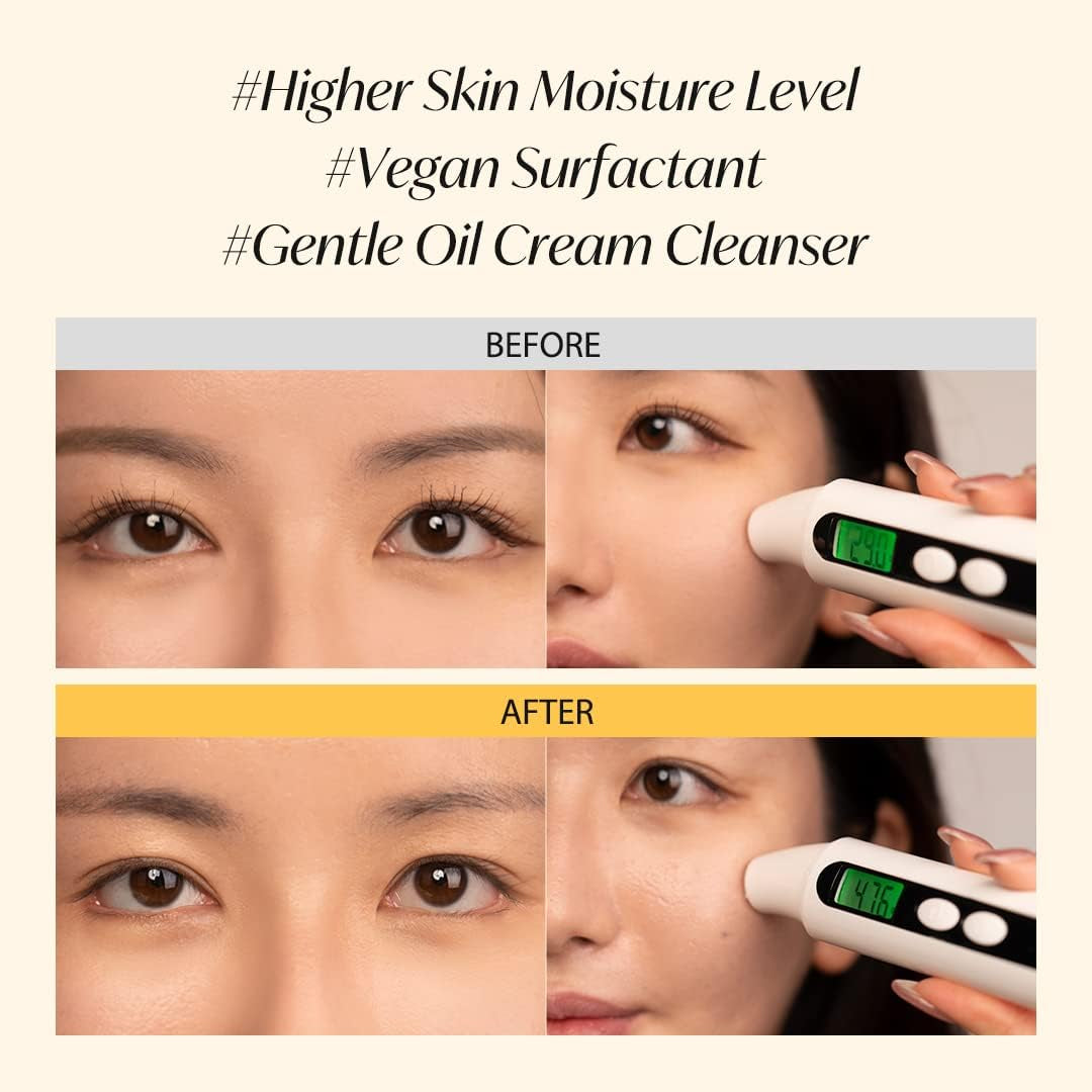 Italian White Truffle Return Oil Cream Cleanser, Vegan Skincare, Easy One Step Cleanser for Sebum & Makeup Removal, Hydrating Cleanser, for Sensitive Skin, Korean Skin Care
