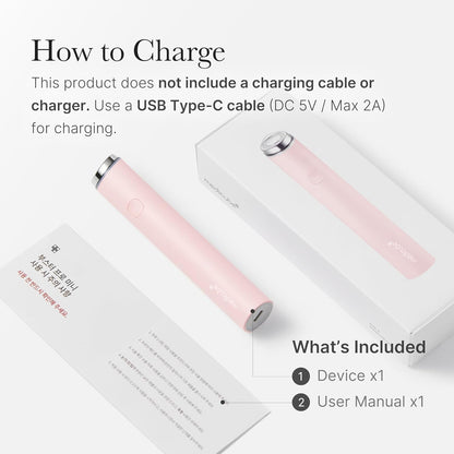 Mini Booster Pro Pink | Affordable At-Home Facial Skin Care Tool for Beginners - Portable Glow Booster for Glass Skin, Boosting Skin Care Absorption, Skin Care for Teens, Korean Skin Care