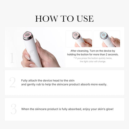 Mini Booster Pro Pink | Affordable At-Home Facial Skin Care Tool for Beginners - Portable Glow Booster for Glass Skin, Boosting Skin Care Absorption, Skin Care for Teens, Korean Skin Care
