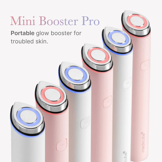 Mini Booster Pro Pink | Affordable At-Home Facial Skin Care Tool for Beginners - Portable Glow Booster for Glass Skin, Boosting Skin Care Absorption, Skin Care for Teens, Korean Skin Care